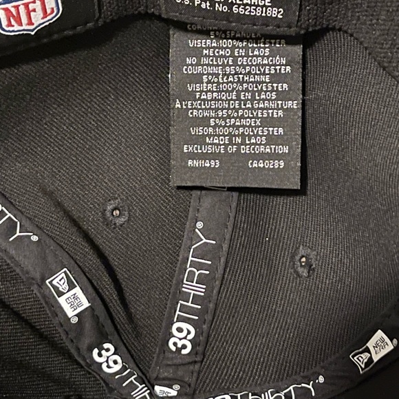 Seattle Seahawks New Era Black Blue Salute To Service 39THIRTY Flex Hat L/XL NEW - Picture 8 of 15